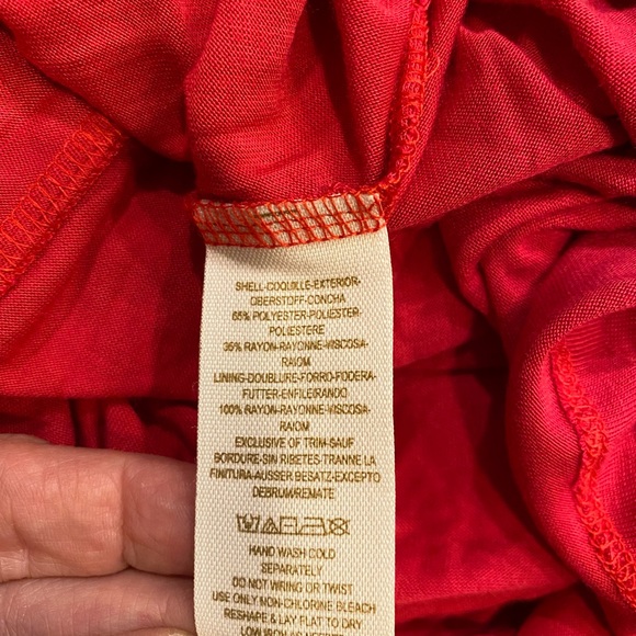 Free People red lined lace crochet bodycon dress size XS - Picture 11 of 11